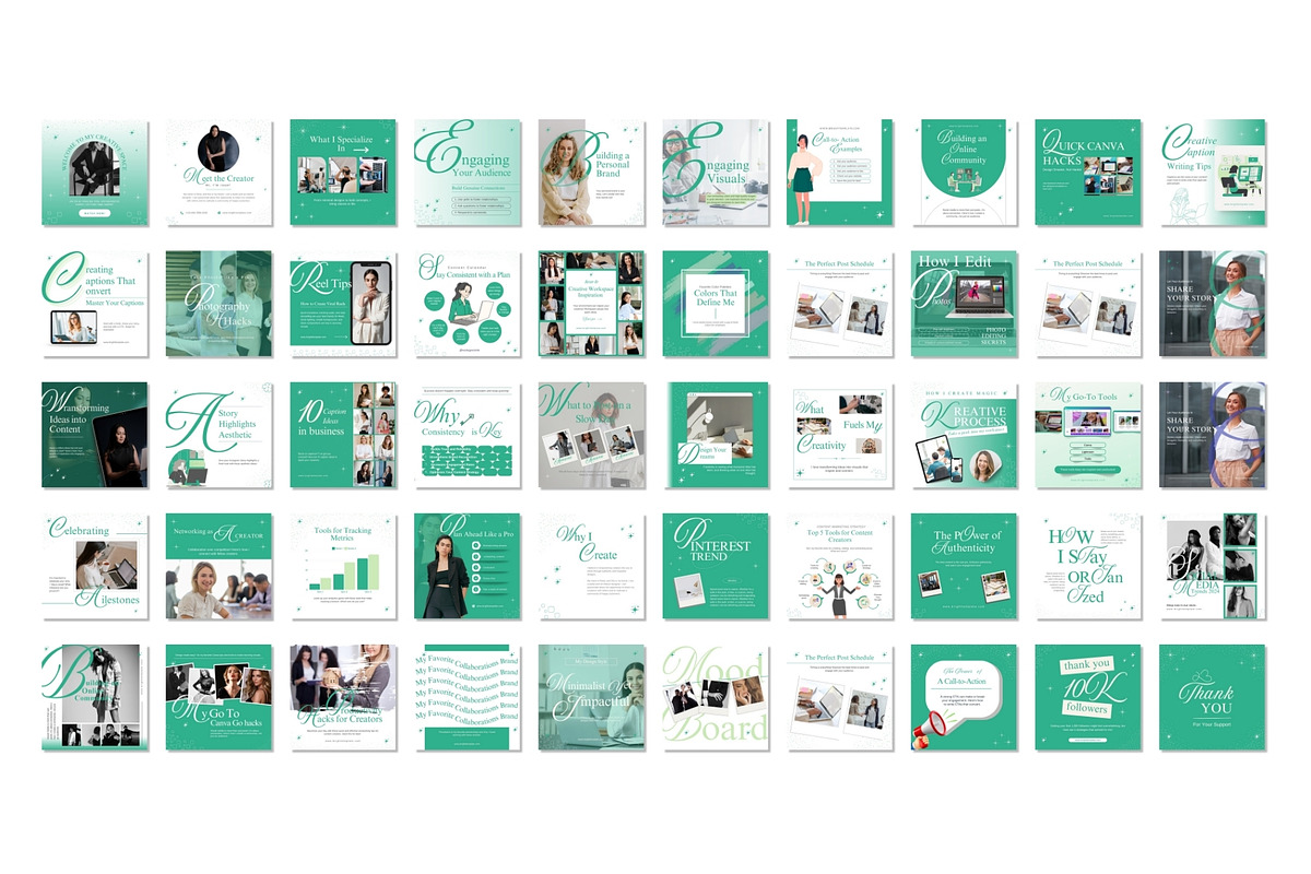 100 Animated Canva Instagram Post, a Social Media Template by TheBrightGrap (Photo 5 of 6)