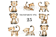 25 Leopard Clipart, an Animal Illustration by Pati Charm Studio (Thumbnail 3 of 8)