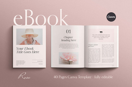 ROSE | Canva eBook Template, a Magazine Template by Sierra Creative Studio