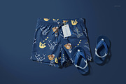 Kids Swim Shorts Mockup Set, a Bottom Mockup by creatsy5 (Thumbnail 5 of 12)