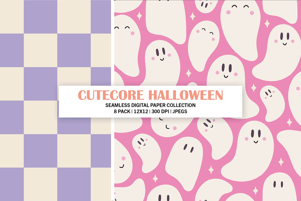 Cutecore Halloween Digital Paper, a Pattern Graphic by Alanna Messina Design Co (Photo 3 of 9)