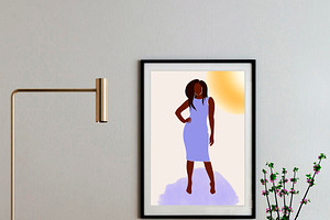 WOMEN & FLOWERS Modern Line Art