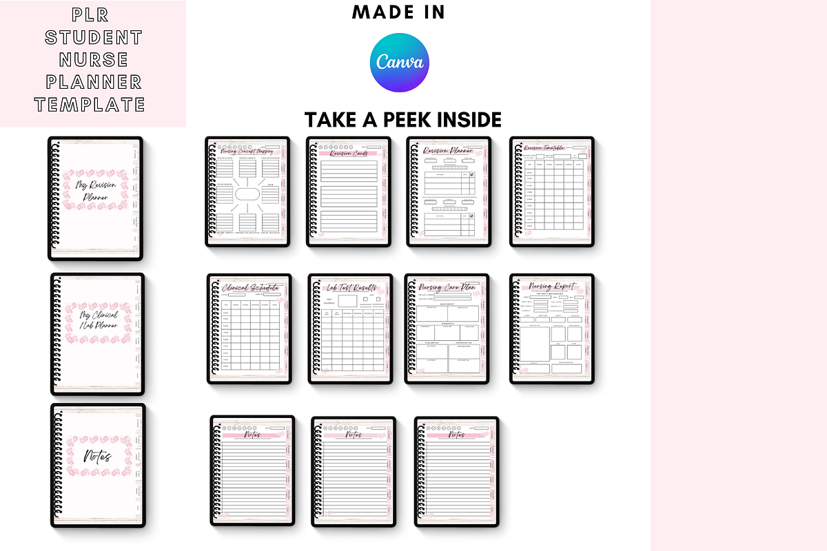 Canva Student Nurse Digital Planner, a Stationery Template by DigitalbossCreations (Photo 6 of 8)