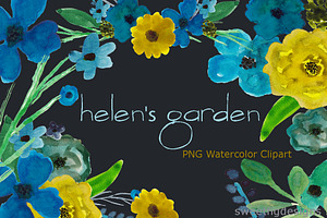 Watercolor Clipart Flowers