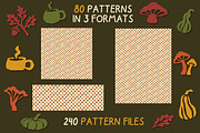 Autumn Patterns, Elements & Frames, a Pattern Graphic by Le.nart (Thumbnail 5 of 9)