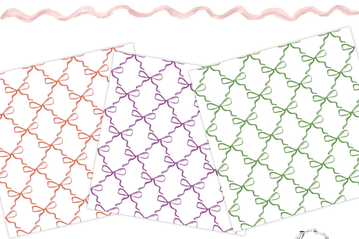 Coquette Bow Trellis Pattern Repeat, a Pattern Graphic by Essem Creatives (Photo 2 of 5)