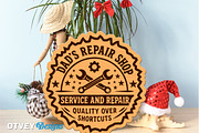 Wooden Dad's Garage Sign Lasercut 12, a Decorative Illustration by OTVEY DESIGN (Thumbnail 7 of 13)