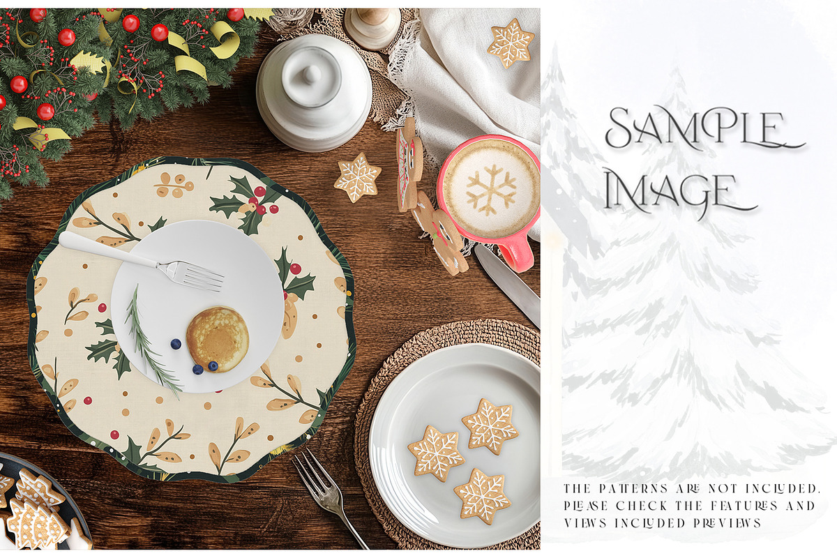Christmas Placemats Various Types, a Product Mockup by mock-ups (Photo 11 of 25)