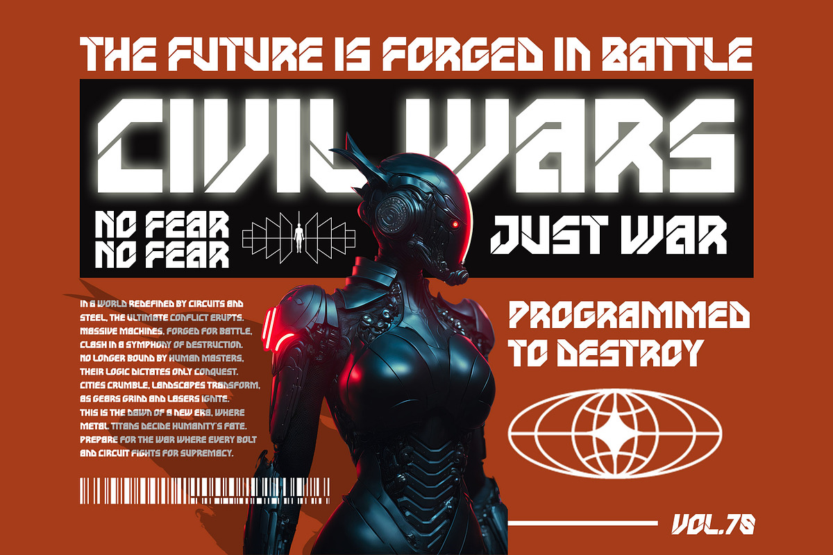 Neocrash - Cyberpunk Futuristic Font, a Sans Serif Font by Salamahtype (Photo 3 of 8)