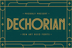 Dechorian New Art Deco Font