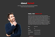 Dark Minimal Personal Branding HTML5, a HTML Template by Themeplaza (Thumbnail 2 of 7)