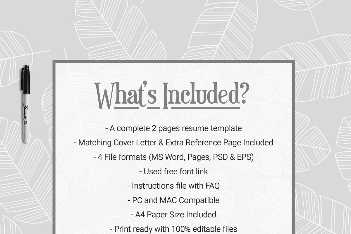 Resume Template, a Resume Template by ResumeInventor (Photo 6 of 6)