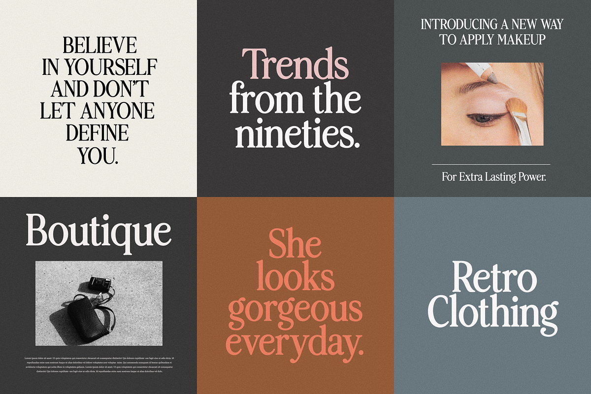 Nineties Revival Serif Font Family, a Serif Font by Studio Luxe Creative (Photo 4 of 5)