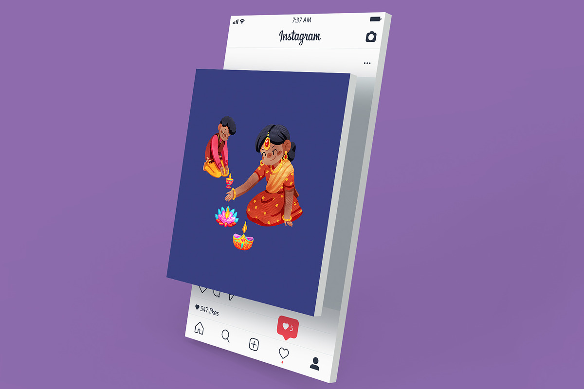 Sweet Treats for Diwali Digital, a Seasonal Illustration by CreativeValuation (Photo 11 of 11)
