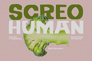 SCREO HUMAN FONT, a Sans Serif Font by Erifqizefont (Thumbnail 1 of 10)