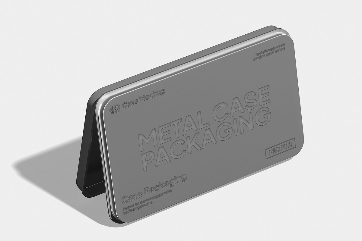 Metal Case Packaging Mockup, a Packaging Mockup by Unerispace (Photo 5 of 5)