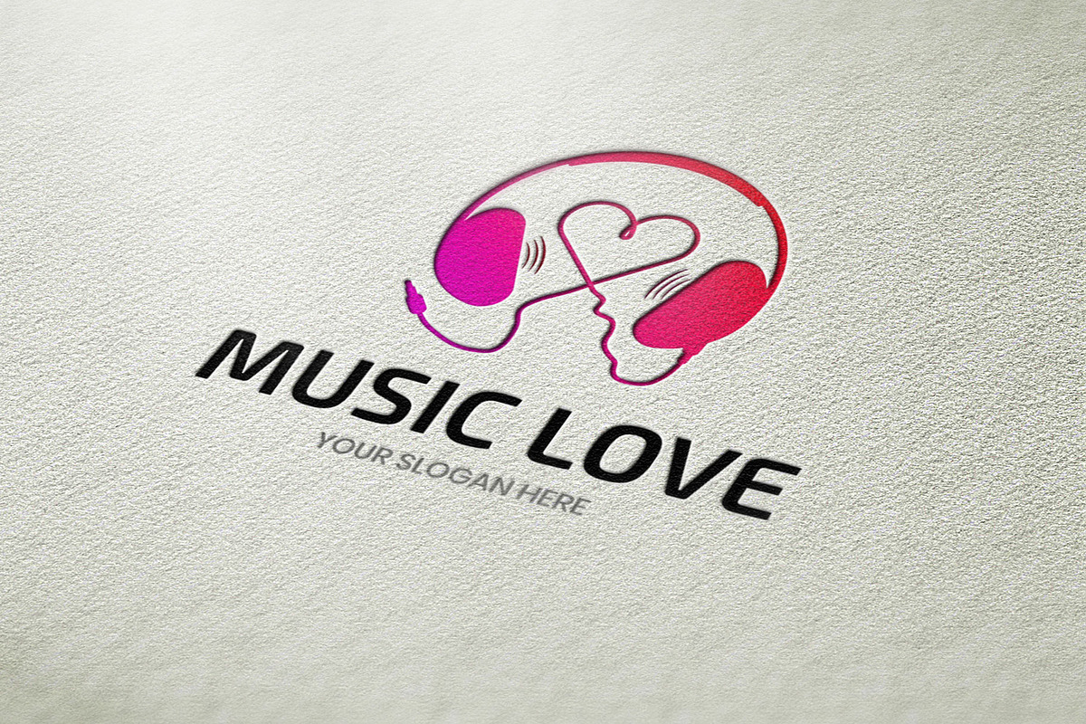 Music - Love Logo Template, a Branding & Logo Template by BdThemes (Photo 3 of 3)