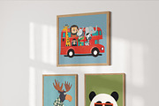 Boys Nursery Room Print Bundle, a Background Graphic by Artemsky (Thumbnail 9 of 22)