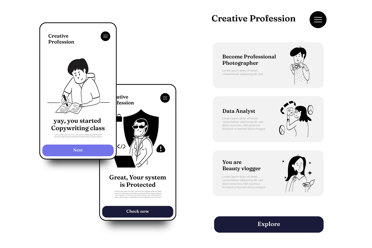 23 Illustration |Creative Profession, a Work Illustration by Directico Design Kit (Photo 3 of 6)