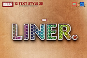 12 Text Style Premium 3D, a Layer Style Add-On by Micro Designs (Thumbnail 2 of 5)