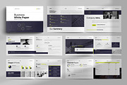 White Paper Template Landscape, a Brochure Template by NorthPeak (Thumbnail 1 of 12)