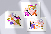 Digital content creators concept set, a Person Illustration by Good Studio (Thumbnail 14 of 14)