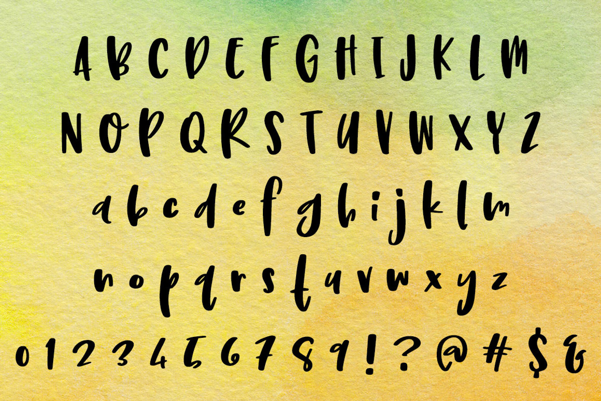 Limetta: a fun handwritten font preview 2