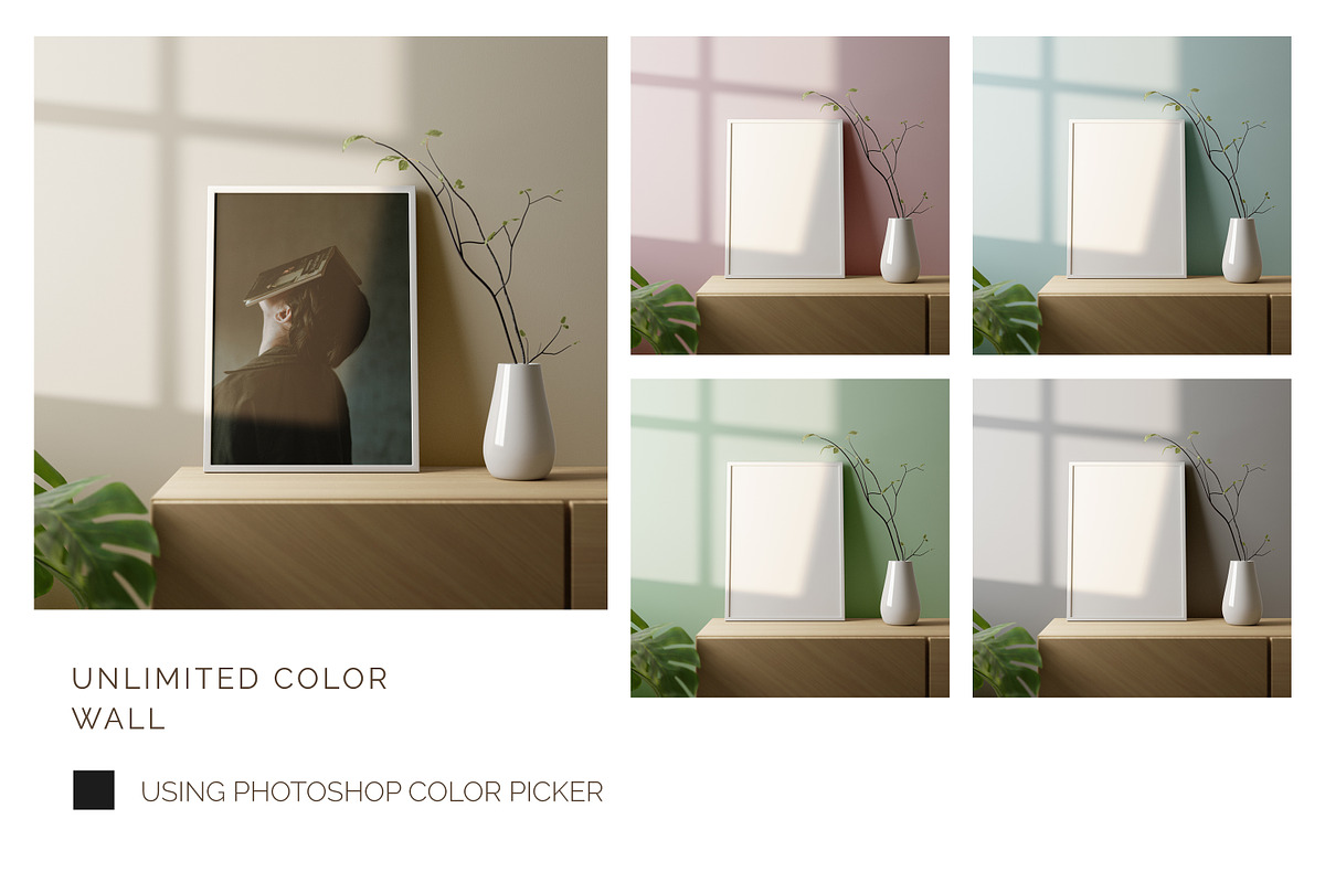 Photo Frame Mockups, a Print Template by simuradi (Photo 8 of 11)