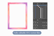 Watercolor Frame Rectangular Border, a Decorative Illustration by Kusumaillustration (Thumbnail 2 of 13)