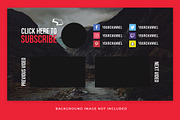 YouTube End Card Templates, a Social Media Template by Medialoot (Thumbnail 6 of 9)