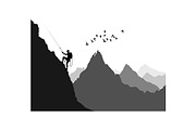 Adventure Hiking Silhouette Bundle, an Object Graphic by Designs_River (Thumbnail 13 of 16)