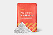 Paper Flour Bag Mockup, a Packaging Mockup by BlackMockup (Thumbnail 9 of 12)
