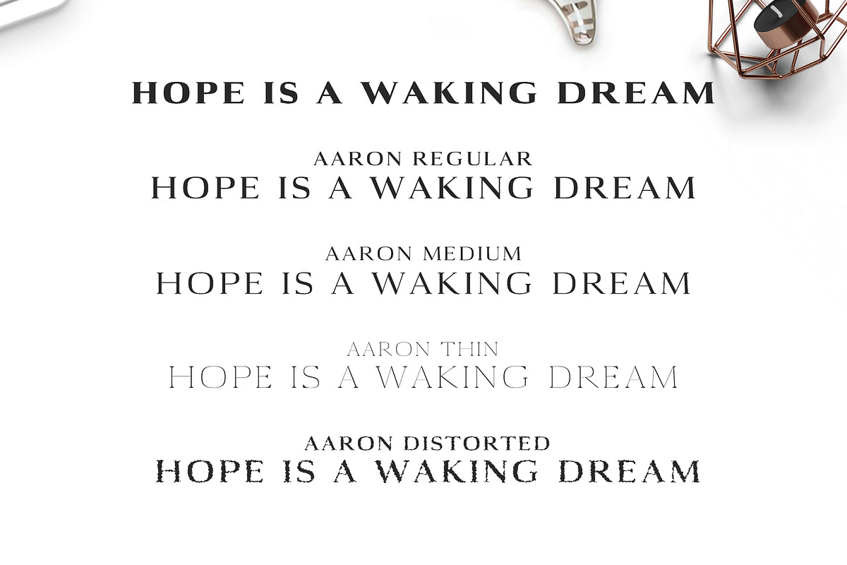 Aaron Serif Font Family preview 4