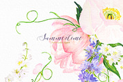Summertime watercolor flowers, a Texture Illustration by LABFcreations (Thumbnail 8 of 9)