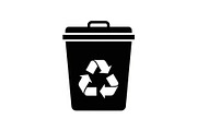Recycling Bin Minimal Silhouette, a Graphic by Designer_Momina (Thumbnail 9 of 14)