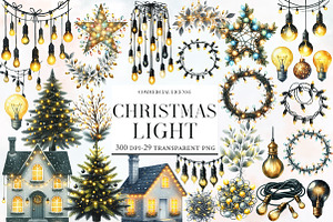 Christmas Light Clipart, an Illustration by Designworld