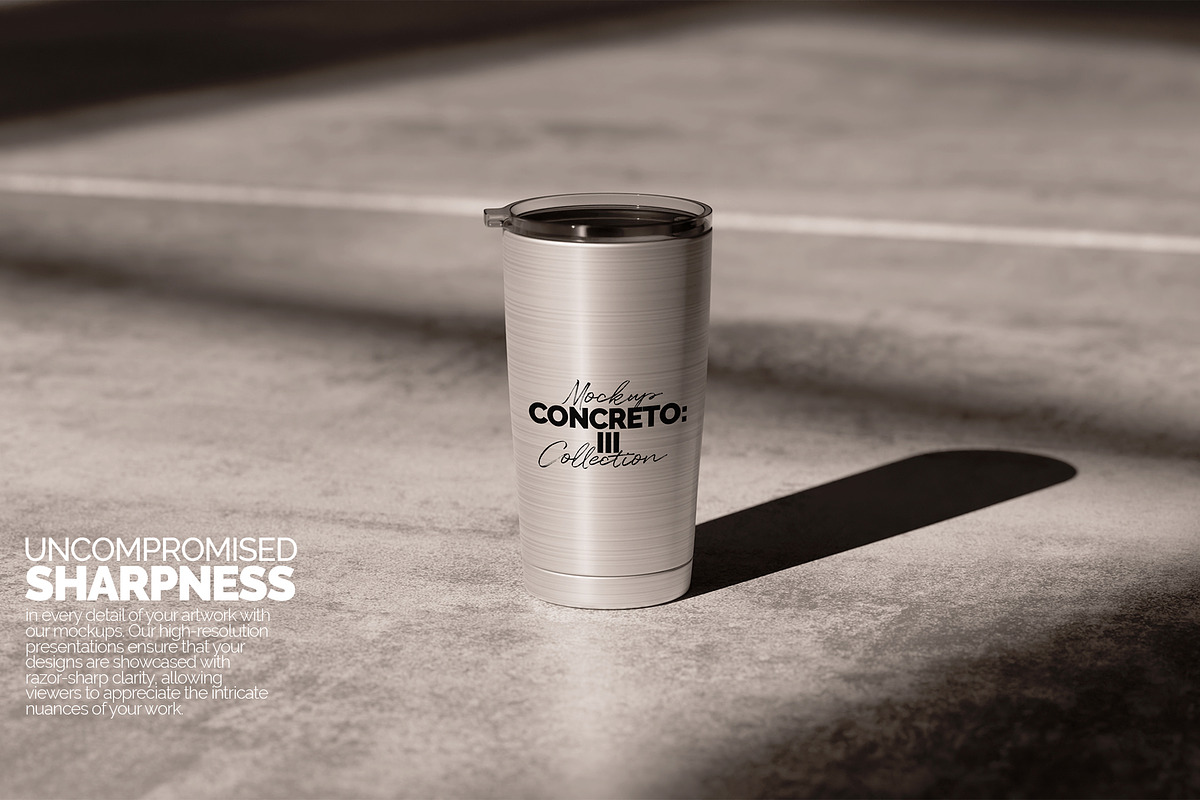 Silver Cone Tumbler Mockup, a Merchandise Mockup by Banana Mockups (Photo 3 of 5)