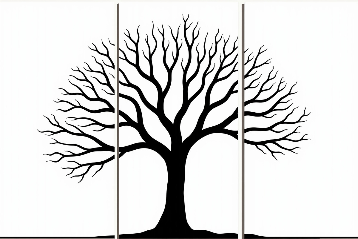 Multi-Panel Tree Silhouette Laser, an Illustration by balal (Photo 4 of 9)
