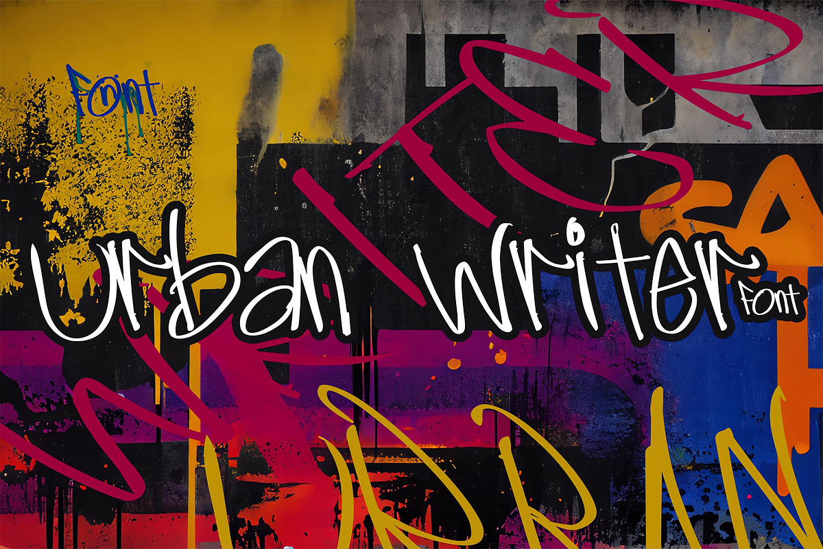 Urban Writer Font, a Handwritten Font by Annex1 (Photo 1 of 4)