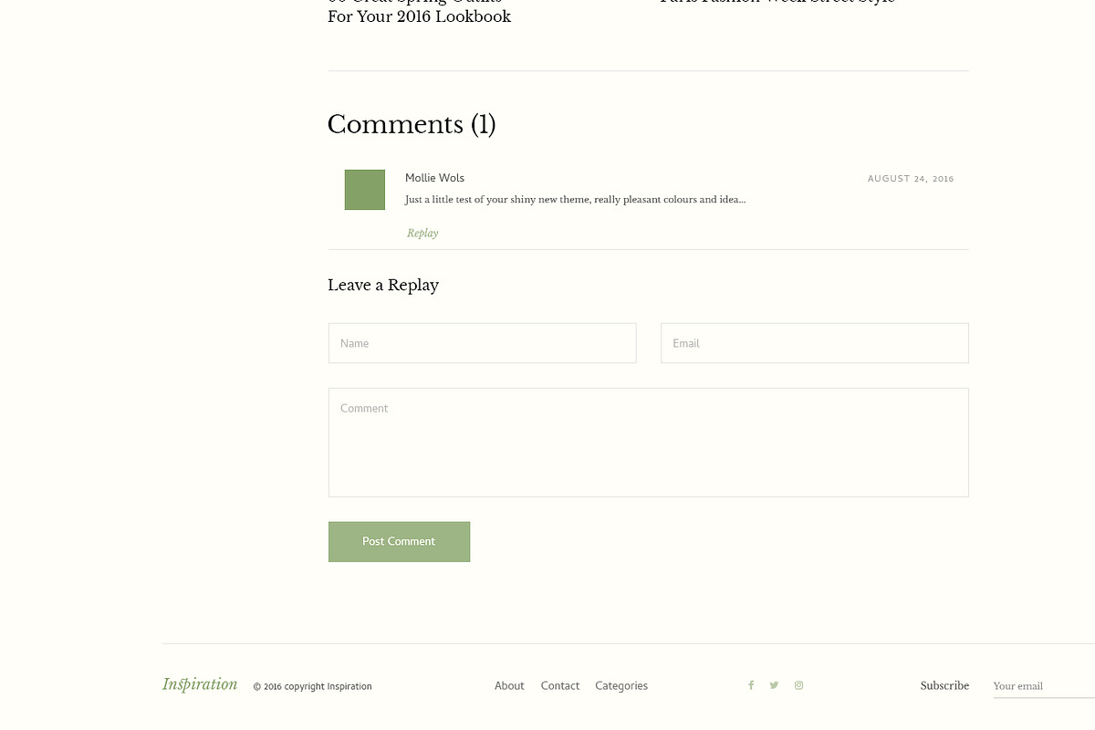 Inspiration — Lifestyle Blog PSD, a Templates & Theme by ScienteCraft (Photo 36 of 47)