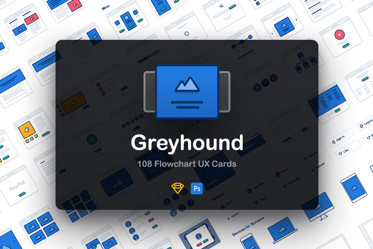 Greyhound UX Flowcharts, a Templates & Theme by Craftwork (Photo 1 of 6)
