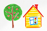 Child Drawings collection, an Object Graphic by Sonya Illustrations (Thumbnail 5 of 6)