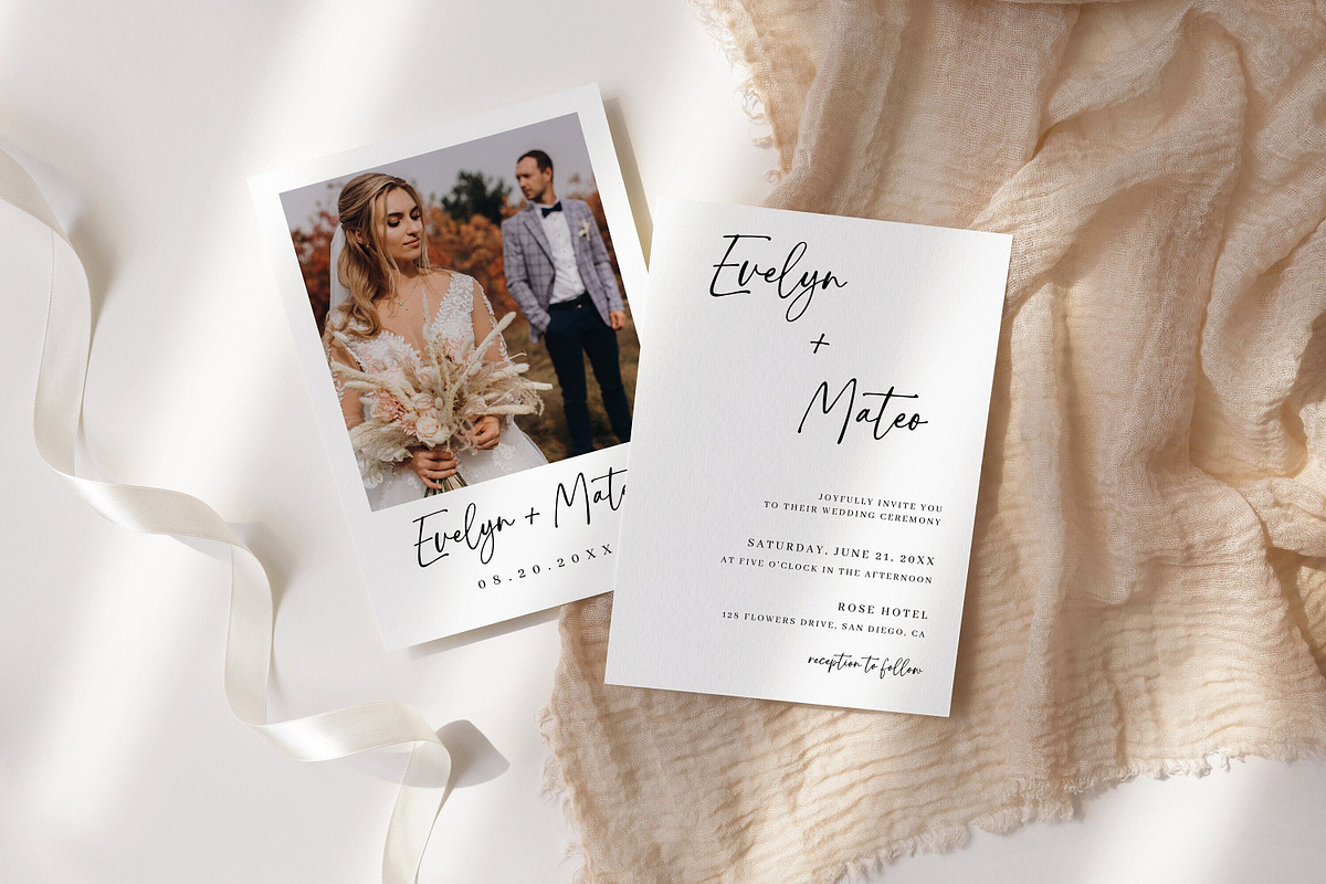 Elegant Wedding Invitation Template, an Invitation Template by LucaTheme (Photo 1 of 6)
