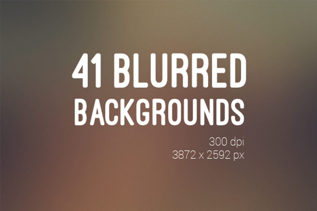 41 Blurred Backrounds