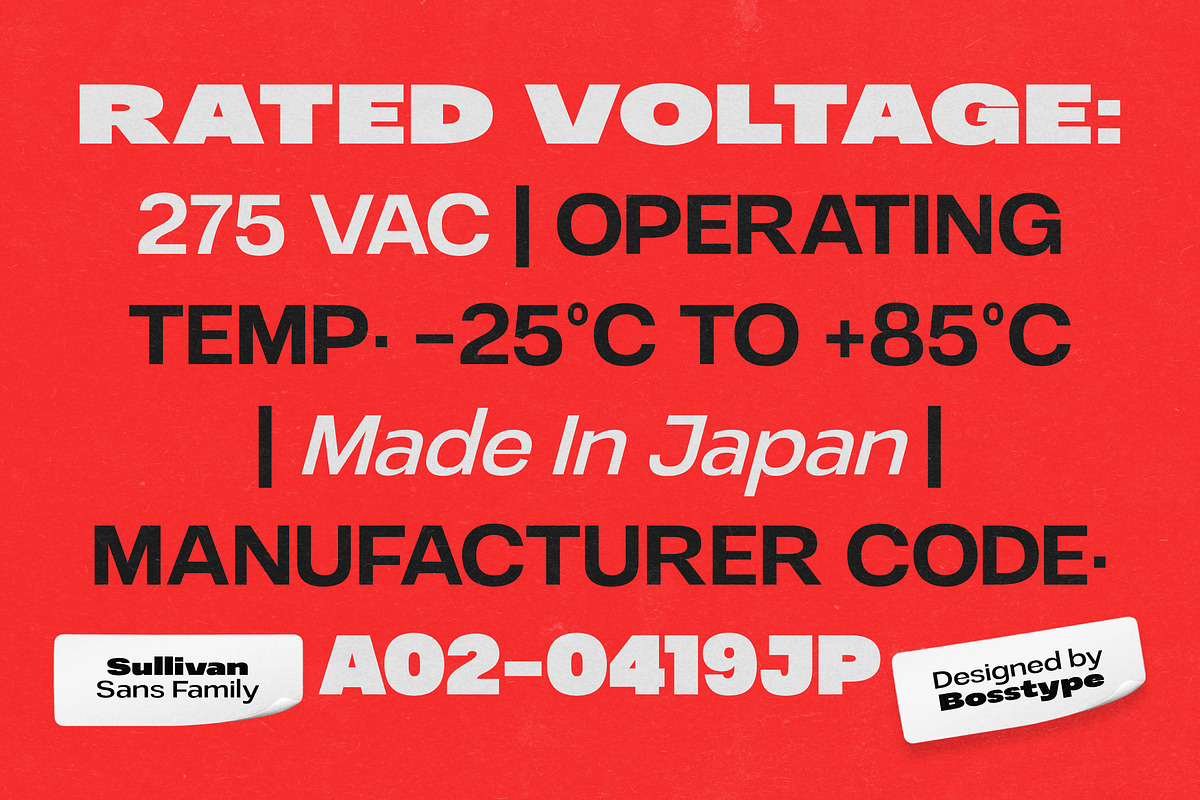 Sullivan | 91 Style Font, a Sans Serif Font by Bosstype Studio (Photo 12 of 15)
