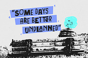 Common Place Zine Paper Display Font, a Handwritten Font by Letterhend Studio (Thumbnail 7 of 10)