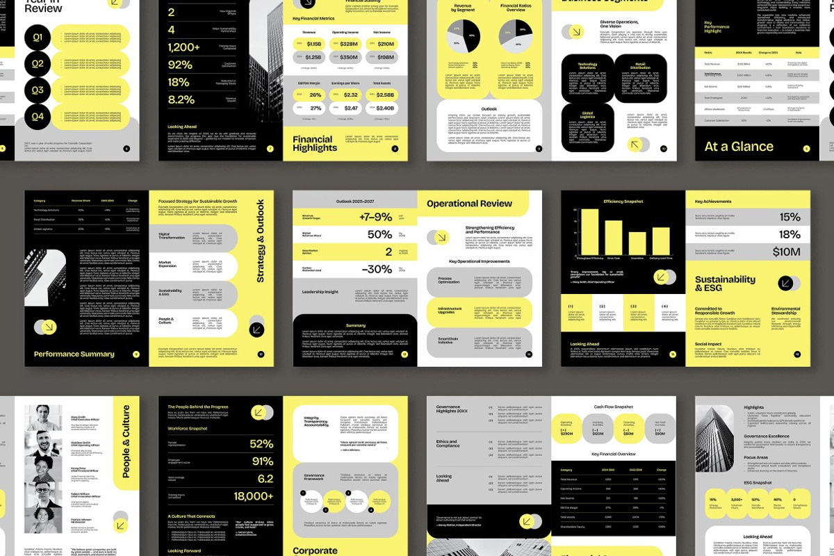 Business Annual Report Book, a Print Template by graphicook (Photo 2 of 4)