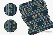 olk berry stripe seamless pattern, a Pattern Graphic by Pink Studio Art (Thumbnail 2 of 4)