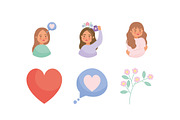 Mental Health Illustrations Set, a Healthcare Illustration by studiogstock (Thumbnail 2 of 4)