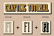 Bondie Slab Rounded 3D, a Slab Serif Font by Craft Supply Co. (Thumbnail 2 of 8)
